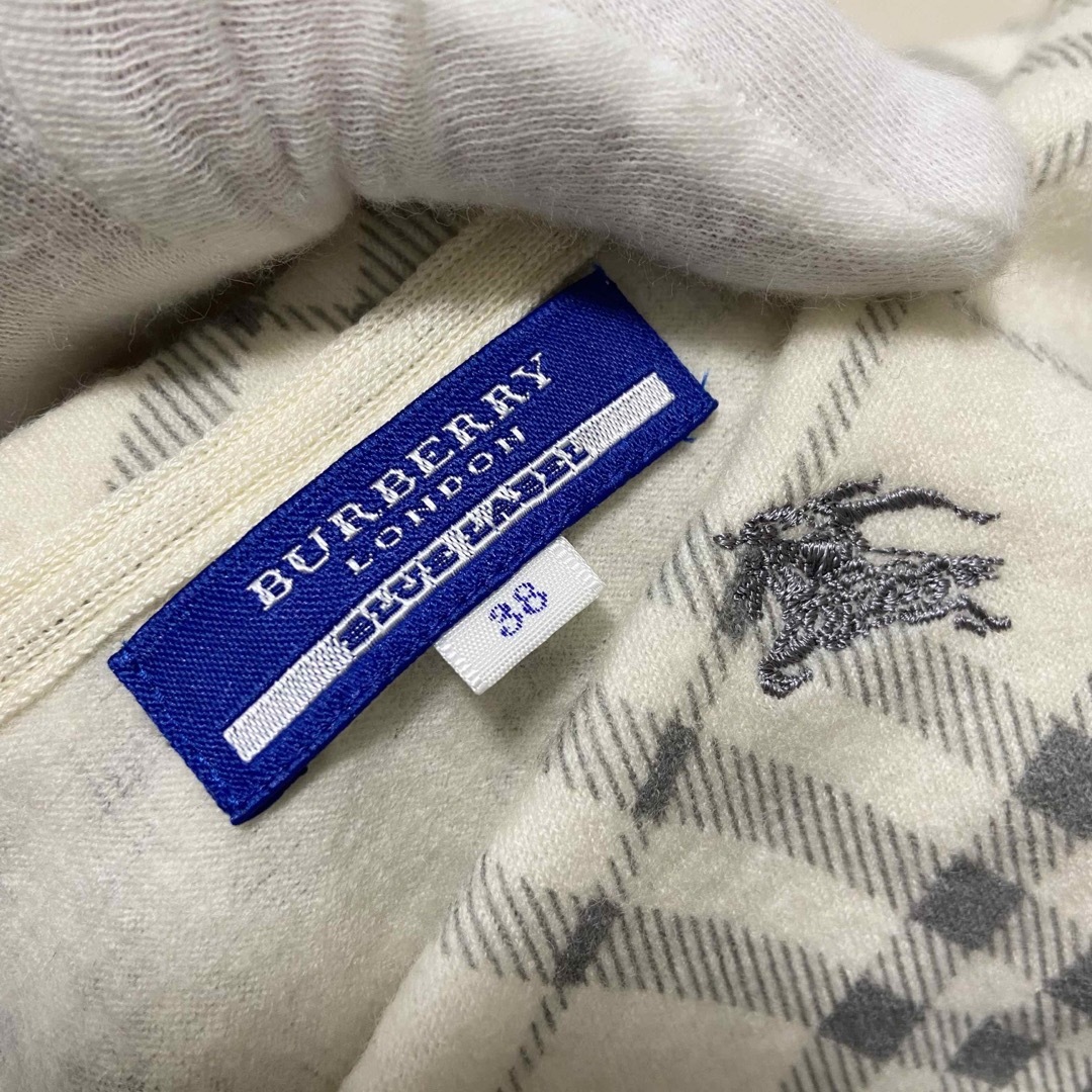 BURBERRY BLUE LABEL(バーバリーブルーレーベル)の୨୧ BURBERRY ブルーレーベル チェック ウールチュニックワンピース レディースのトップス(チュニック)の商品写真