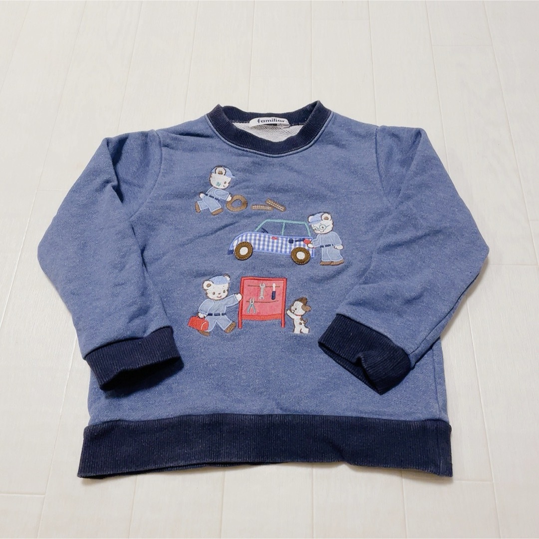 familiar(ファミリア)のfamiliar 100 トレーナー キッズ/ベビー/マタニティのキッズ服男の子用(90cm~)(Tシャツ/カットソー)の商品写真