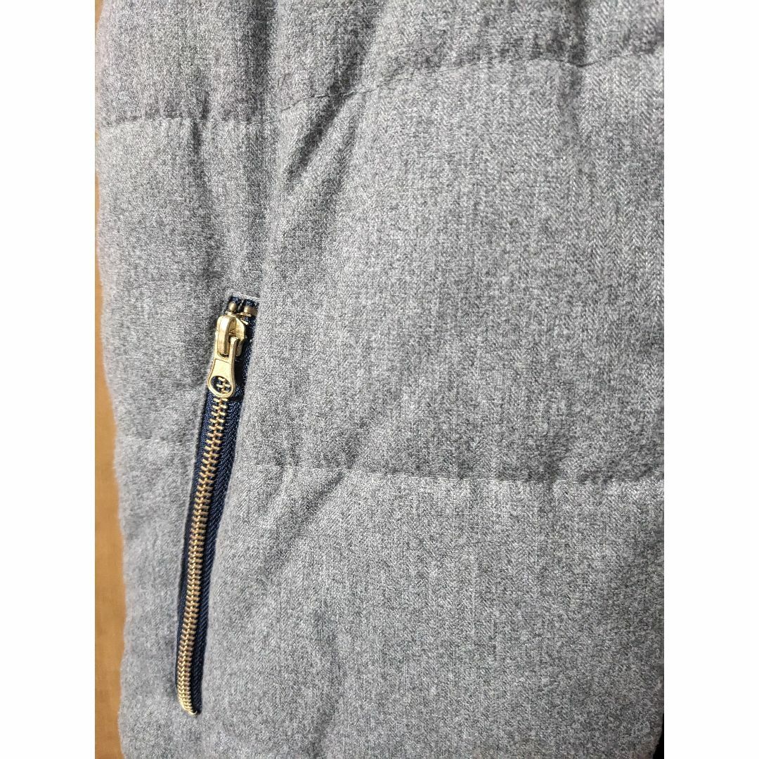 Aller Bien リバーシブル 中綿ベスト M 紺&グレー レディースのジャケット/アウター(ダウンベスト)の商品写真