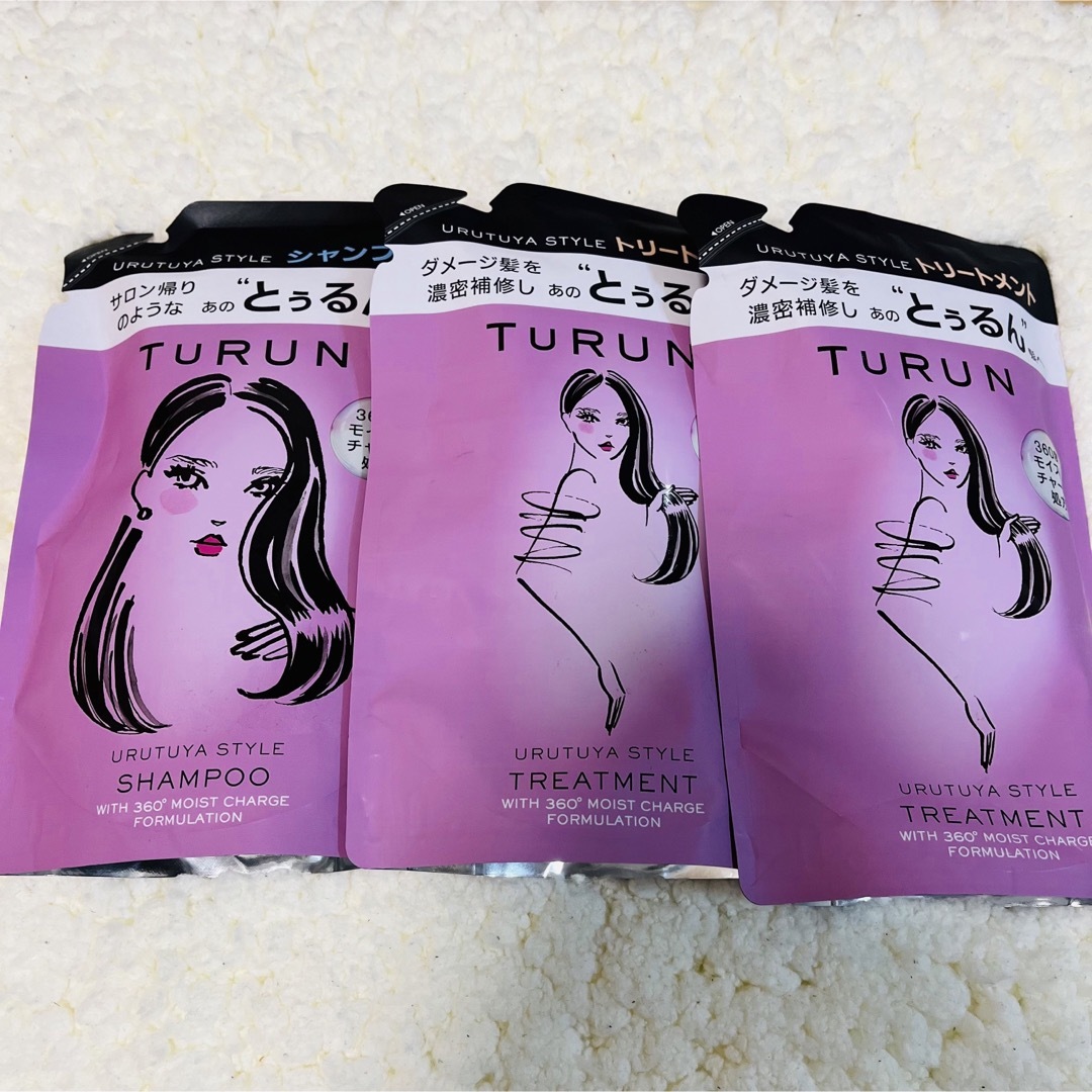 【3袋セット】とぅるん TuRUN シャンプー トリートメント つめかえセット | フリマアプリ ラクマ