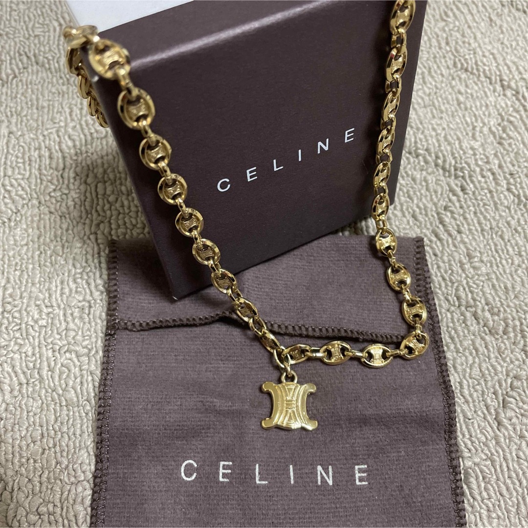 アクセサリーCELINEゴールド色ネックレス