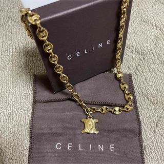 セリーヌ(celine)のCELINEゴールド色ネックレス(ネックレス)