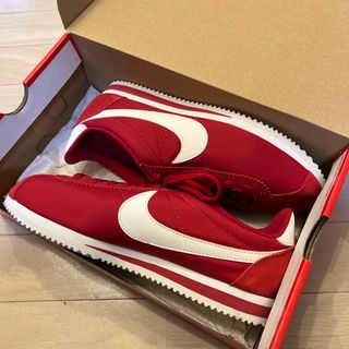 ナイキ(NIKE)の新品 NIKE CLASSIC CORTEZ NYLON 27.5cm 赤×白(スニーカー)