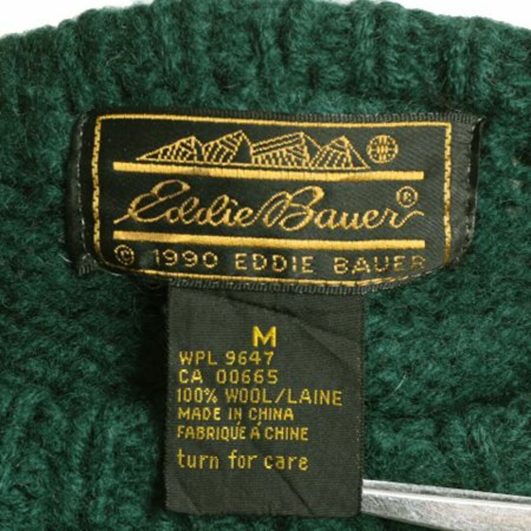 90s エディーバウアー ノルディック ウール ニット セーター メンズ M レディース L 程 90年代 オールド Eddie Bauer トナカイ バーズアイ  メンズのトップス(ニット/セーター)の商品写真