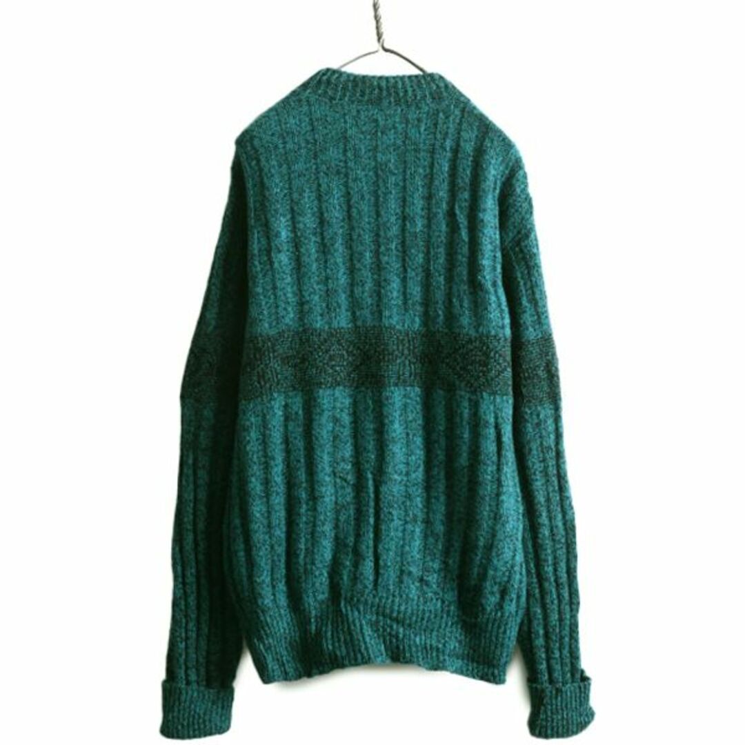 80s ST JOHN'S BAY ヘンリーネック デザイン ニット セーター 80s ST JOHN'S BAY ヘンリーネック デザイン ニット セーター