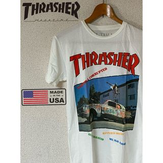 スラッシャー(THRASHER)のスラッシャー  フロントプリント MADE IN USA アメリカ製(Tシャツ/カットソー(半袖/袖なし))