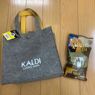 カルディ(KALDI)の新品未使用⭐︎KALDI トートバッグ&コーヒー豆のセット(コーヒー)