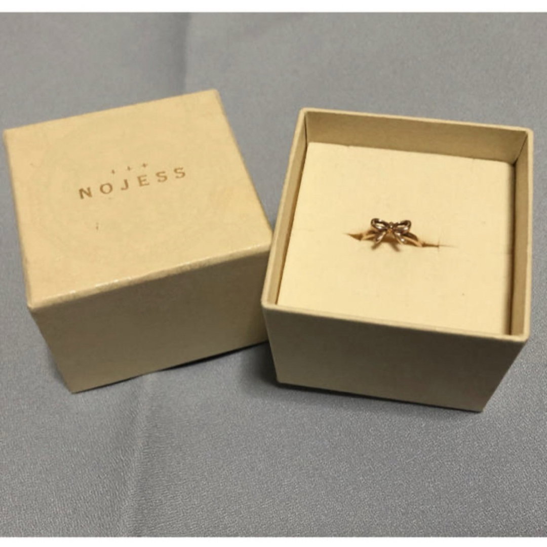 NOJESS(ノジェス)の【チャウチャウ様】NOJESS リボン ピンキーリング　K10 PGノジェス レディースのアクセサリー(リング(指輪))の商品写真