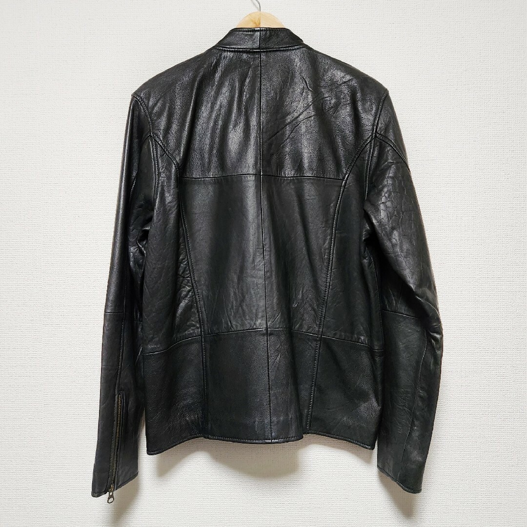 Maison Martin Margiela(マルタンマルジェラ)のハの字ライダースジャケット レザージャケット メンズのジャケット/アウター(ライダースジャケット)の商品写真