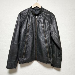 マルタンマルジェラ(Maison Martin Margiela)のハの字ライダースジャケット レザージャケット(ライダースジャケット)