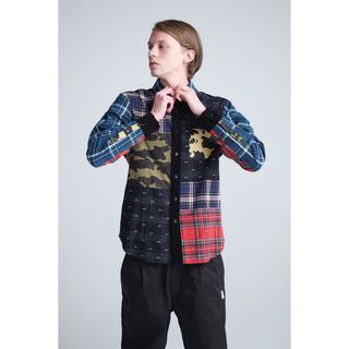 A BATHING APE BUFFALO CHECK L/S SHIRT