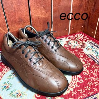 新品未使用　ECCOエコー レディース　スニーカー　ゴアテックス38  24cm素材高品質プレミアムレザー