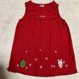 ミキハウス(mikihouse)のミキハウス♡うさこちゃん90cmコットンワンピース(ワンピース)