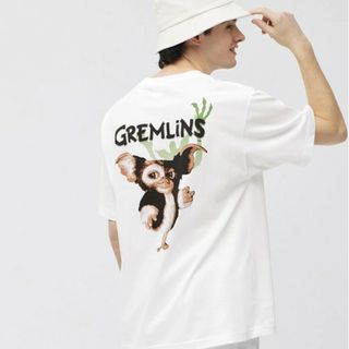 ジーユー(GU)のお値下げ！新品未使用未開封　ＧＵ グラフィックTシャツ　キズモ　XXL ホワイト(Tシャツ/カットソー(半袖/袖なし))