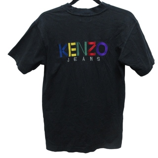 ケンゾー(KENZO)のケンゾー KENZO ロゴTシャツ カットソー 黒 約Sサイズ 0101 (Tシャツ/カットソー(半袖/袖なし))