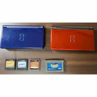 ニンテンドーDS(ニンテンドーDS)のDS lite 2台・ゲームカセット 4つ(家庭用ゲーム機本体)