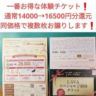 ホットヨガLAVAの無料体験2回 スペシャル紹介チケット リントスルも可能です。(ヨガ)