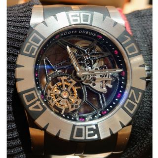 ロジェデュブイ(ROGER DUBUIS)のROGER DUBUIS イージーダイバー・トゥールビヨン スケルトン(腕時計(アナログ))