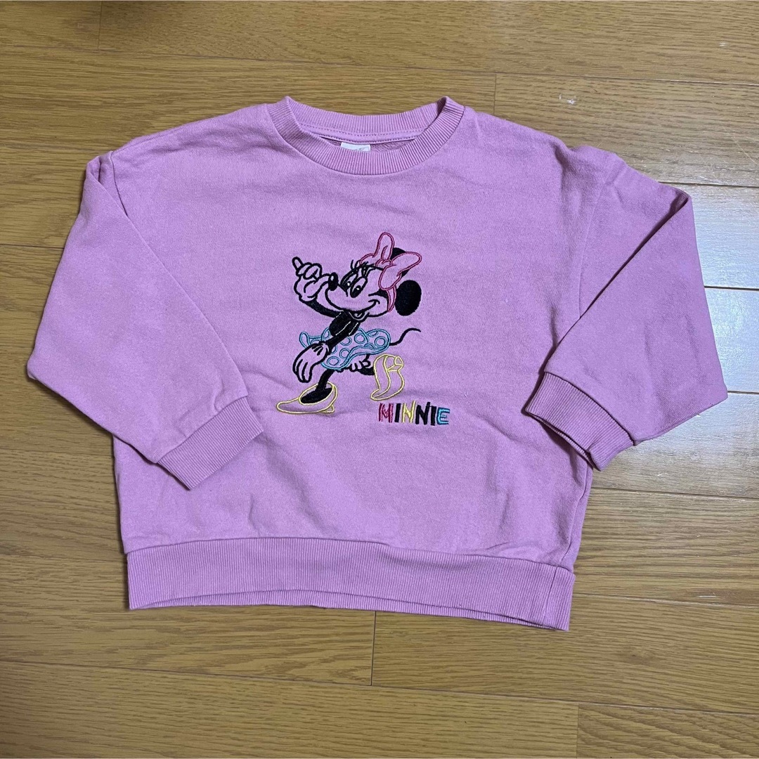 しまむら(シマムラ)のミニーマウス トレーナー キッズ/ベビー/マタニティのキッズ服女の子用(90cm~)(Tシャツ/カットソー)の商品写真