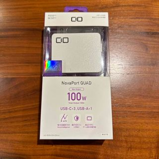 シーアイオー(CIO)のCIO NovaPort QUAD 100W 4ポート GaN急速充電器(バッテリー/充電器)