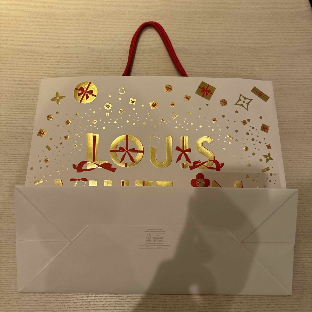 LOUIS VUITTON - ルイヴィトン 紙袋 ショップ袋 クリスマスの LOUIS VUITTON - ルイヴィトン 紙袋 ショップ袋 クリスマスの