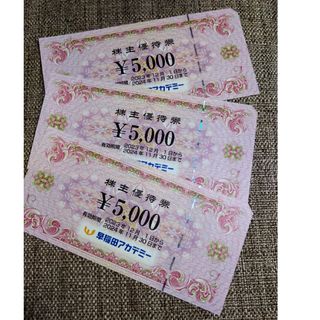 【最新】早稲田アカデミー 株主優待券 15,000円分(その他)