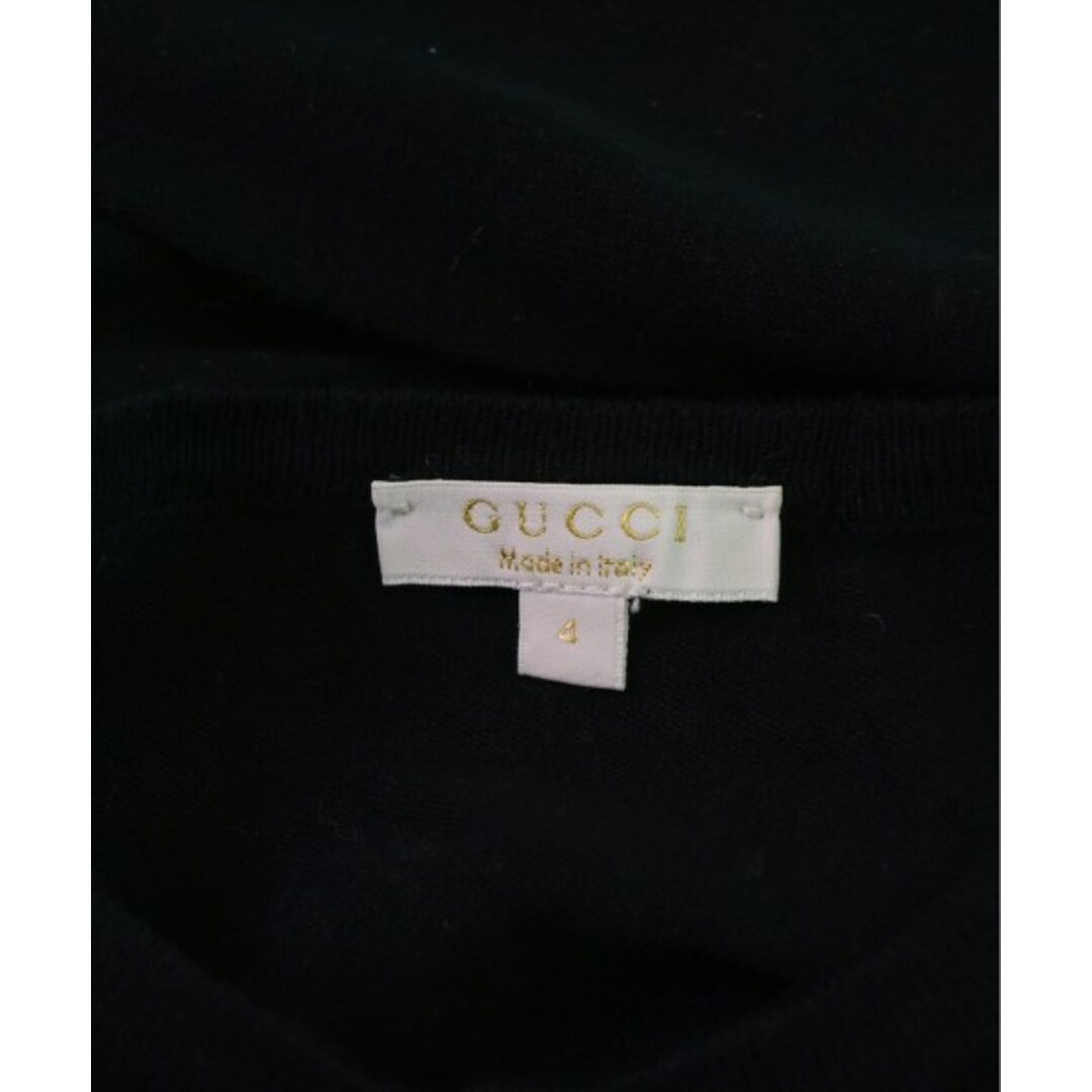 Gucci(グッチ)のGUCCI グッチ ニット 4 黒 【古着】【中古】 キッズ/ベビー/マタニティのキッズ服女の子用(90cm~)(ニット)の商品写真