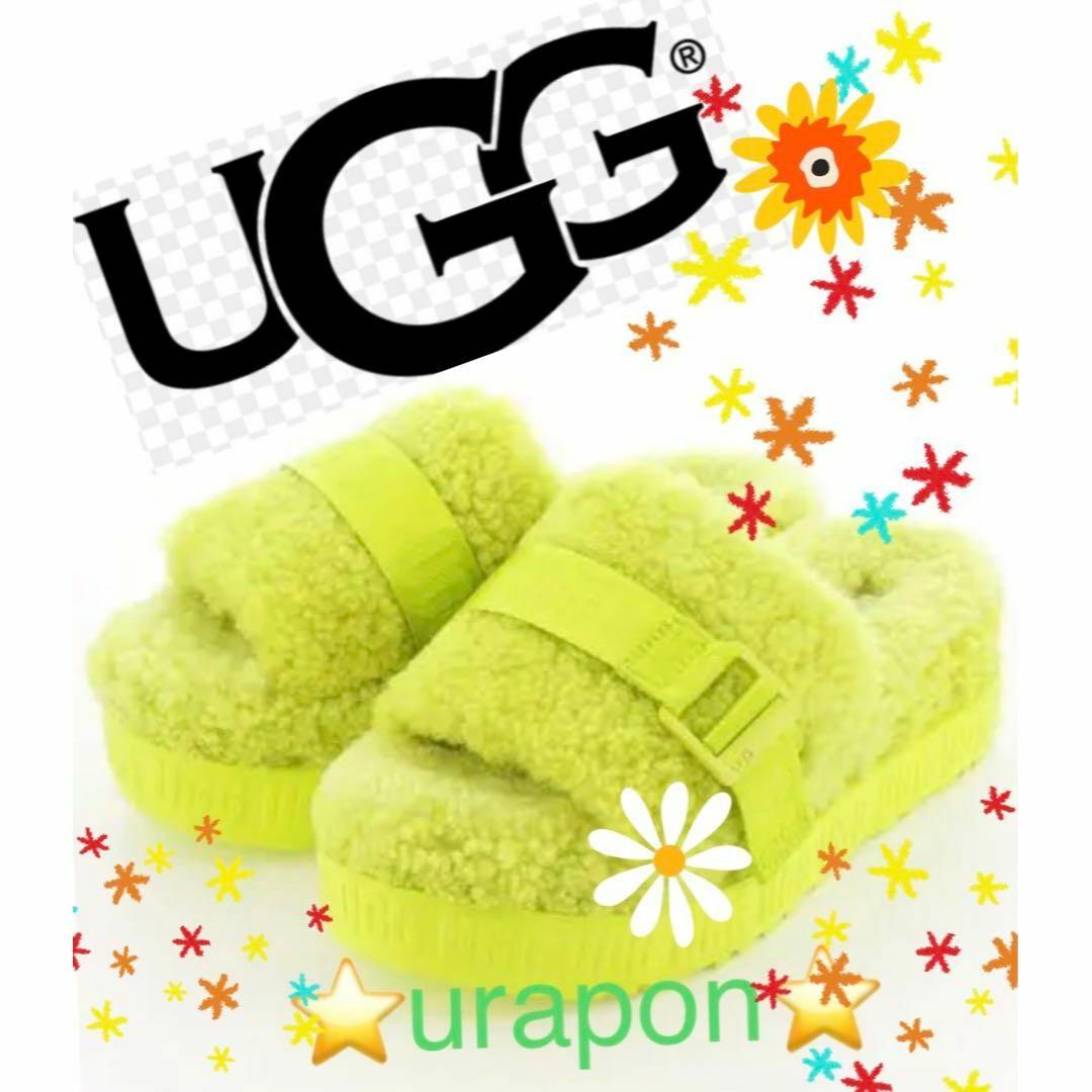 UGG(アグ)のレア色～！✨展示品✨23✨UGG✨Fluffita✨フラッフィータ✨厚底サンダル レディースの靴/シューズ(サンダル)の商品写真