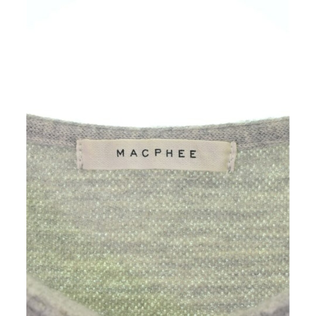 MACPHEE(マカフィー)のMACPHEE マカフィー ニット・セーター S グレー 【古着】【中古】 レディースのトップス(ニット/セーター)の商品写真