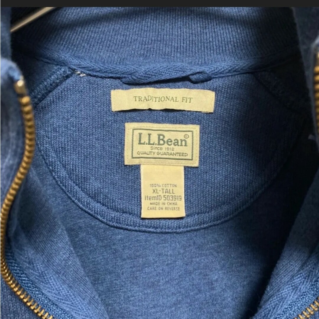 L.L.Bean(エルエルビーン)の古着 US【L.L.Bean】エルエルビーン　メンズ 　ハーフジップ　ニット メンズのトップス(ニット/セーター)の商品写真