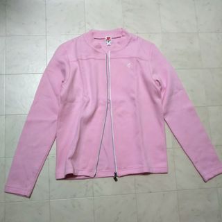 クレージュ(Courreges)の美品【courreges】ブルゾン カーディガン M ピンク 羽織り トップス(ブルゾン)