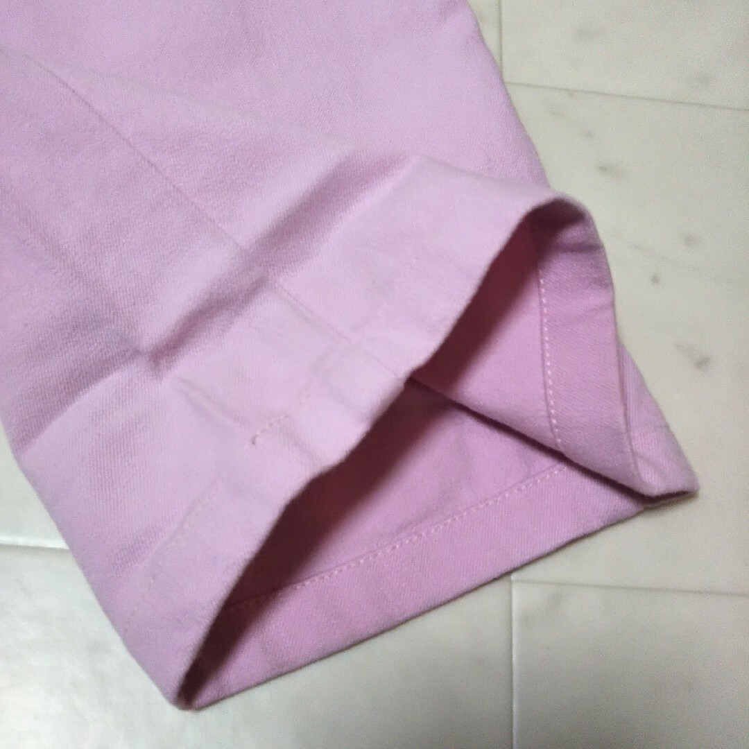 商品名デニム美品【ST.JOHN】デニム ピンク ストレート カラーパンツ 綿 シンプル