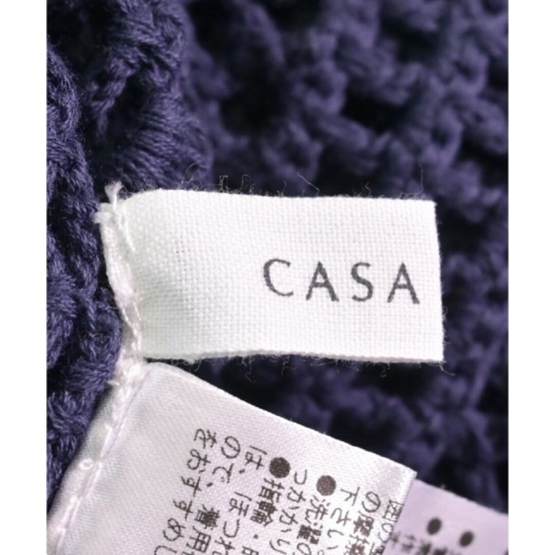 CASA FLINE(カーサフライン)のCASA FLINE カーサフライン カーディガン F 紺 【古着】【中古】 レディースのトップス(カーディガン)の商品写真