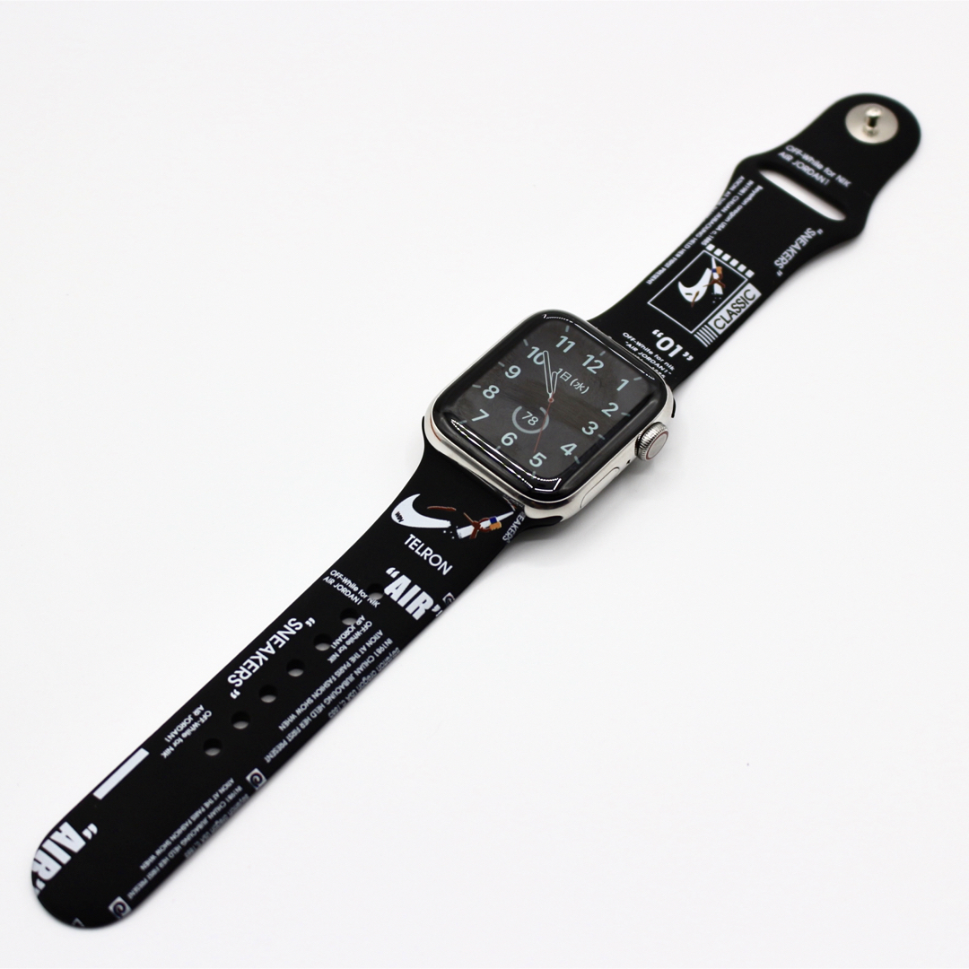 Apple Watch(アップルウォッチ)のApple Watch 8 7 9 バンド 45mm アップルウォッチ  ベルト メンズの時計(ラバーベルト)の商品写真