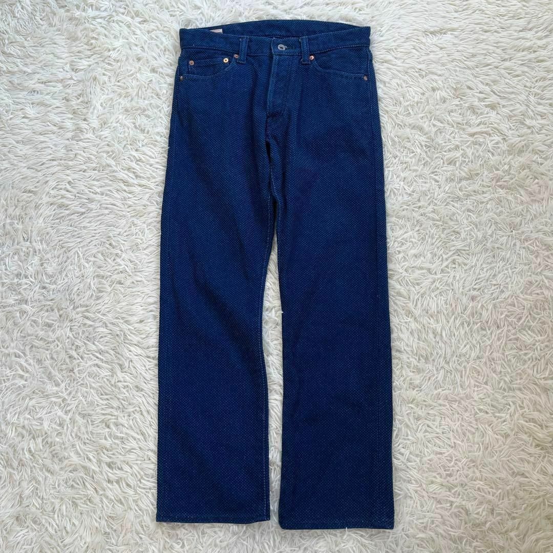 MOMOTARO JEANS(モモタロウジーンズ)の【美品】桃太郎ジーンズ　刺し子 デニム パンツ　インディゴ染め　01-088 メンズのパンツ(デニム/ジーンズ)の商品写真