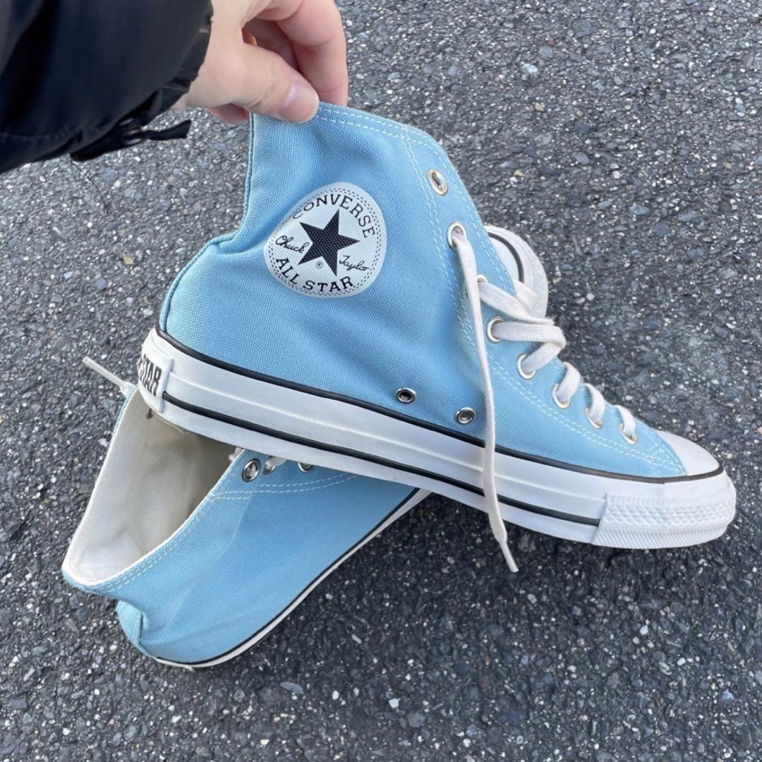 converse 水色 allstar ハイカットスニーカー