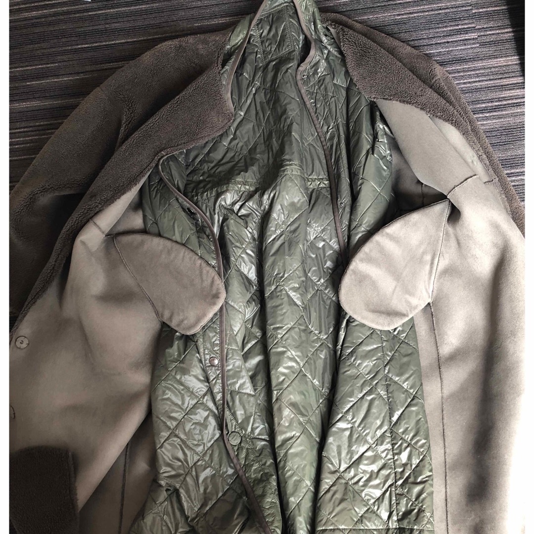 STUNNING LURE(スタニングルアー)のスタニングルアー カーキ　2フェイス　ムートンコート レディースのジャケット/アウター(ムートンコート)の商品写真