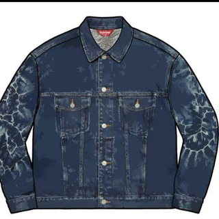 シュプリーム(Supreme)のsupreme Shibori Denim Trucker Jacket(Gジャン/デニムジャケット)