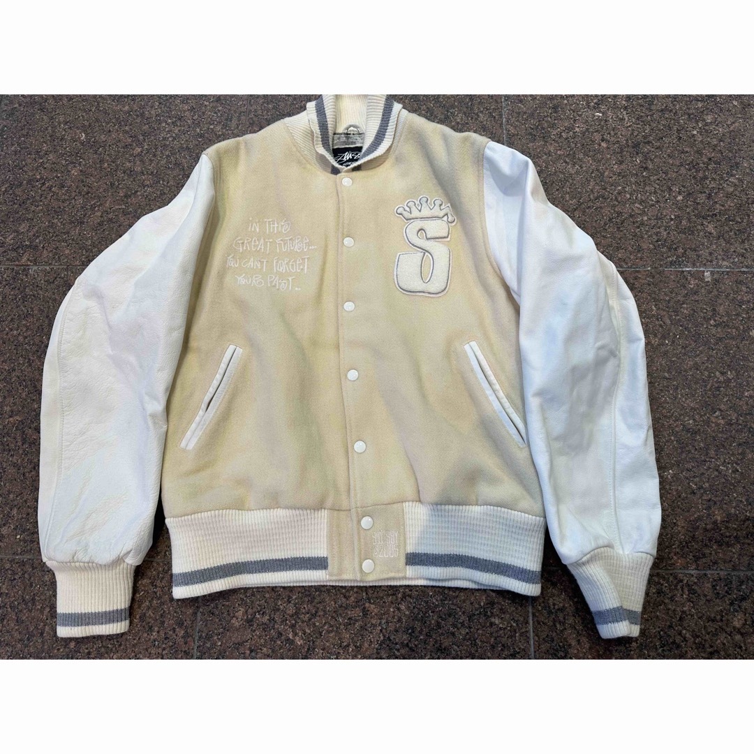STUSSY - 2005 USA製 OLD STUSSY 25周年 スタジャン XL 美品の STUSSY - 2005 USA製 OLD STUSSY 25周年 スタジャン XL 美品の