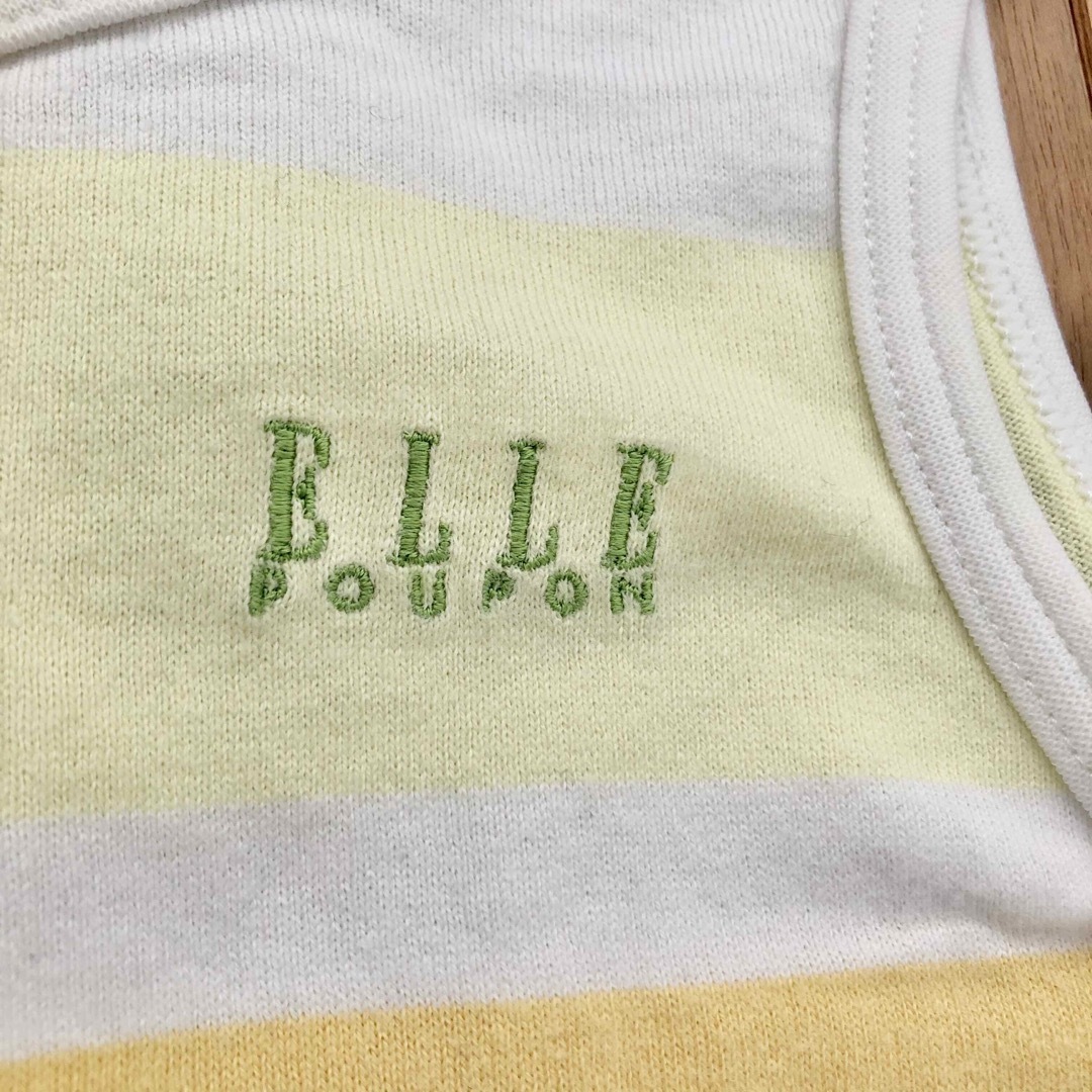 ELLE(エル)のELLE ボーダー ノースリーブワンピース 80 女の子ベビー キッズ/ベビー/マタニティのベビー服(~85cm)(ワンピース)の商品写真