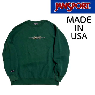 JANSPORT - USA製 90s JANSPORT 刺繍ロゴ カレッジ スウェット XLの 