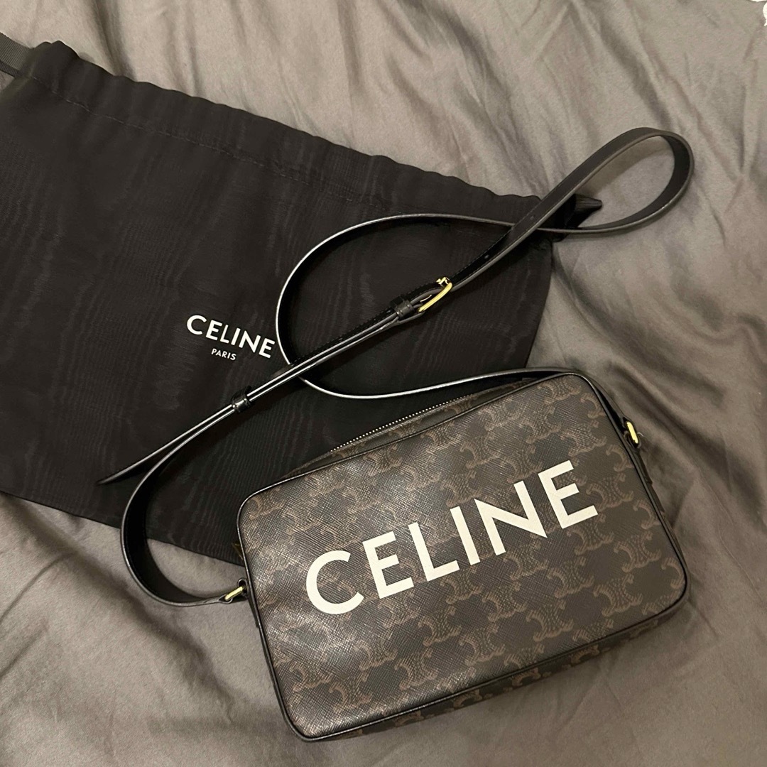 格安 CELINE セリーヌ トリオンフキャンバス メッセンジャーバッグ