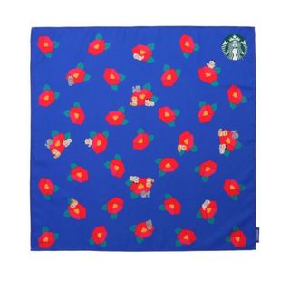 スターバックス(Starbucks)のスターバックス　ふろしき風呂敷　ブルー　ねこ　FUROSHIKI　まねきねこ椿(和装小物)