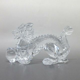 バカラ(Baccarat)のバカラ 小物美品  - クリア 置物/ドラゴン(その他)