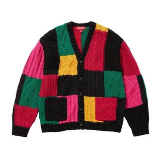 シュプリーム(Supreme)のSupreme Patchwork Cable Knit Cardigan(カーディガン)