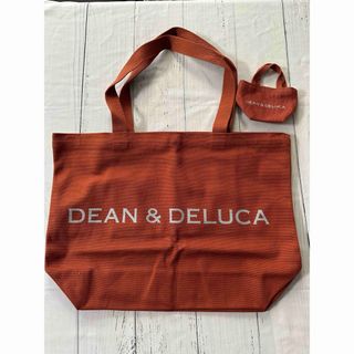 ディーンアンドデルーカ(DEAN & DELUCA)のDEAN & DELUCA　チャリティートートバッグ　テラコッタオレンジL&ミニ(トートバッグ)