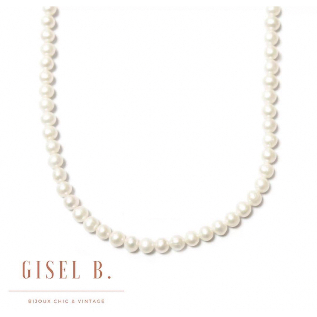 ≪GISEL B.≫ ジゼルベー 真珠 パール 6mm玉 ネックレス 新品タグ付 レディースのアクセサリー(ネックレス)の商品写真