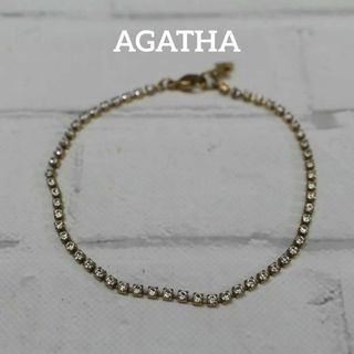 アガタ(AGATHA)の【匿名配送】 AGATHA アガタ ブレスレット ゴールド ラインストーン 3(ブレスレット/バングル)