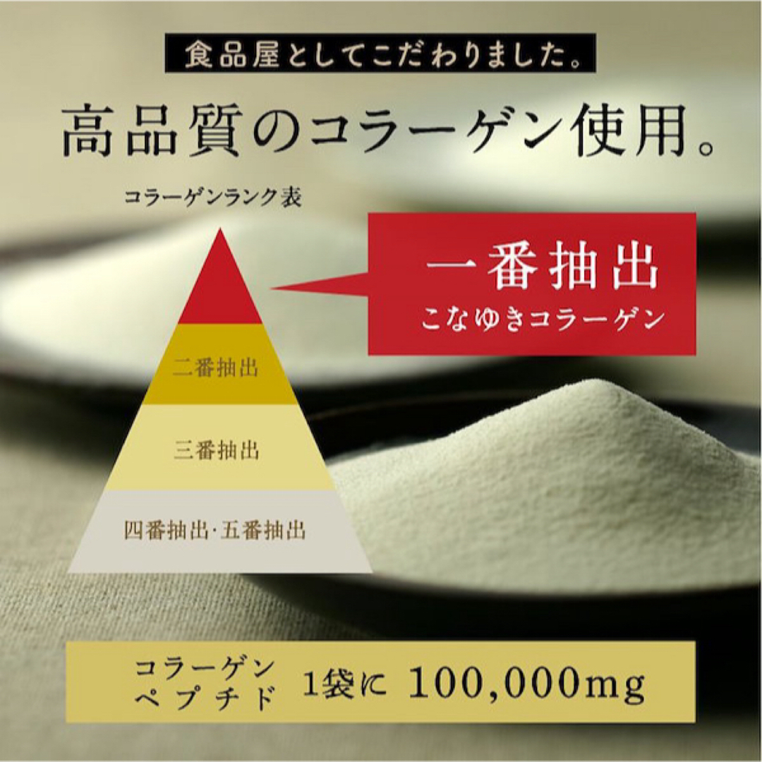 タマチャンショップ　こなゆきコラーゲン　コラーゲン　美容　100g 3セット 食品/飲料/酒の健康食品(コラーゲン)の商品写真