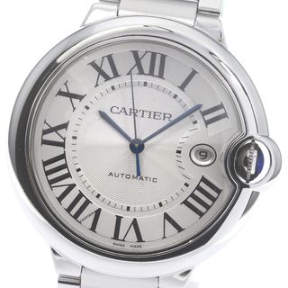 カルティエ(Cartier)のカルティエ CARTIER W69012Z4 バロンブルーLM デイト 自動巻き メンズ 良品 _793749(腕時計(アナログ))